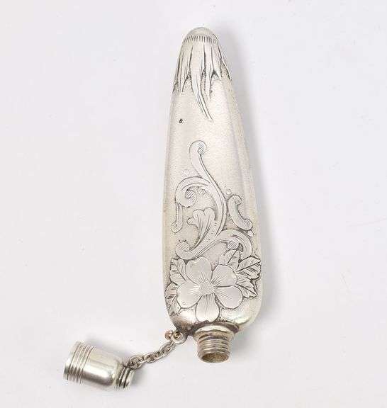 Fantastic Vintage Sterling Silver Perfume Bottle