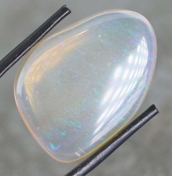 Simply amazing 18.51ct free form Opalized Agate cabochon