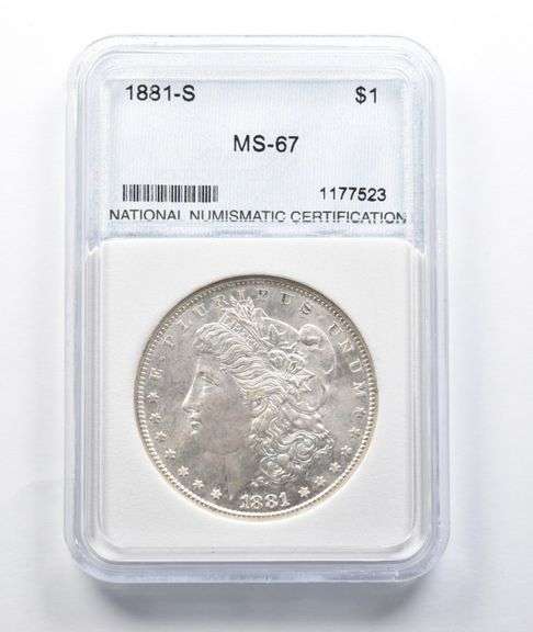 MS67 1881-S Morgan Silver Dollar NNC