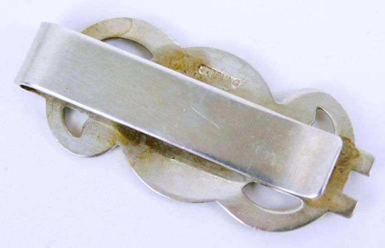 Vintage Sterling Silver St. Christopher Money Clip