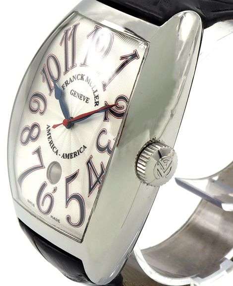 FRANCK MULLER America-America 8880, 40 X 47 mm, Silver Dial, Stainless Steel Watch