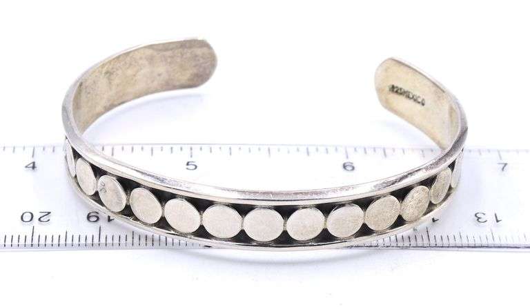 Group lot of 2 vintage 925 sterling silver bracelets and pendant