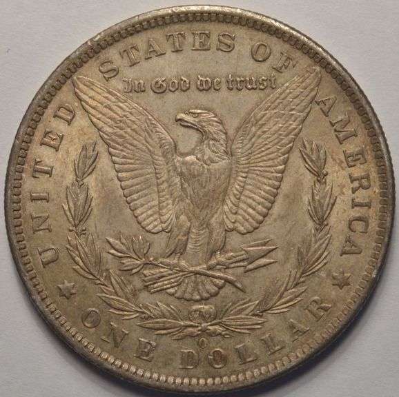 1884-O Morgan Silver Dollar, Circulated.