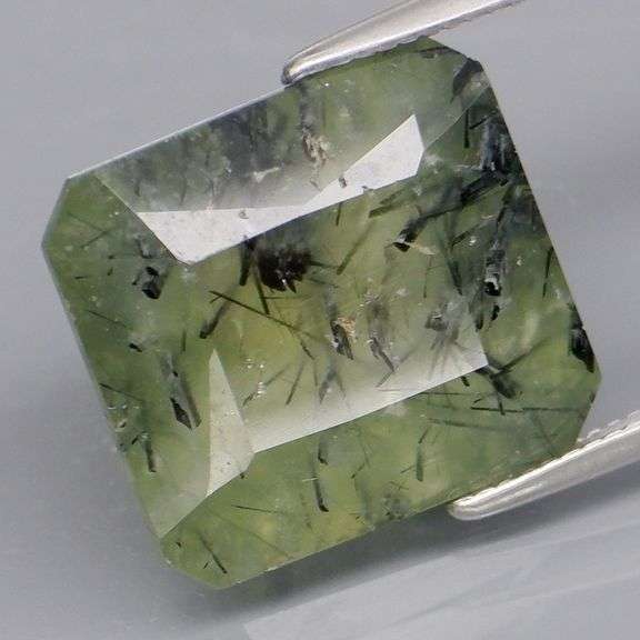 Tremendous 8.27ct rutilated Prehnite