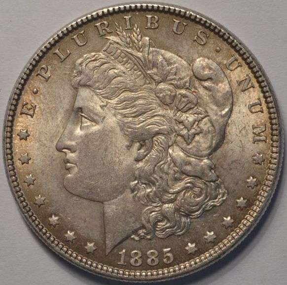 1885 Morgan Silver Dollar, Circulated.
