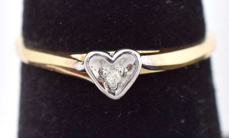 Simply Adorable 10K Yellow Gold Diamond Ring
