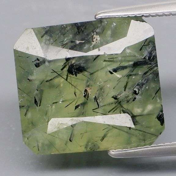 Tremendous 8.27ct rutilated Prehnite