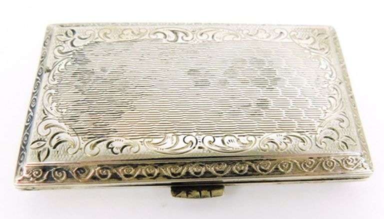 Antique Silverplate Calling Card/Cigarette Case