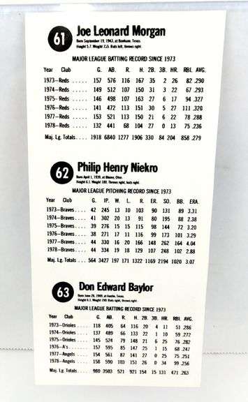 3 Baseball Cards on 1 Uncut Sheet