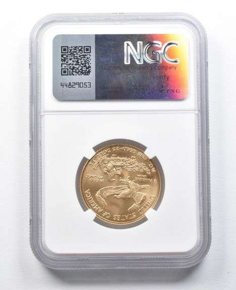 MS70 2002 $25 American Gold Eagle 1/2 Oz Gold NGC
