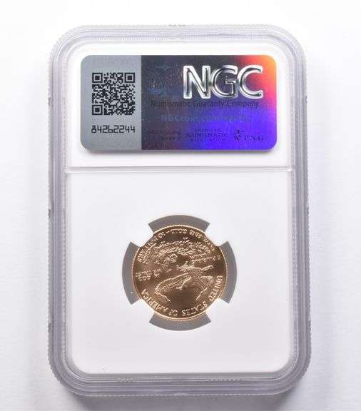 MS70 1998 $10 American Gold Eagle 1/4 Oz Gold NGC