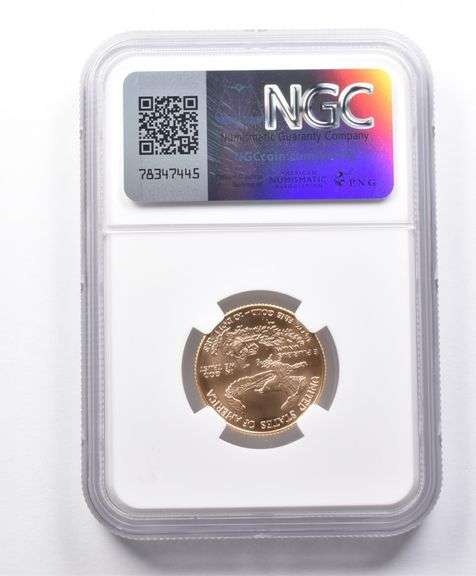 MS70 1998 $10 American Gold Eagle 1/4 Oz Gold NGC