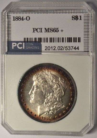 1884-O Morgan Silver Dollar PCI MS65+
