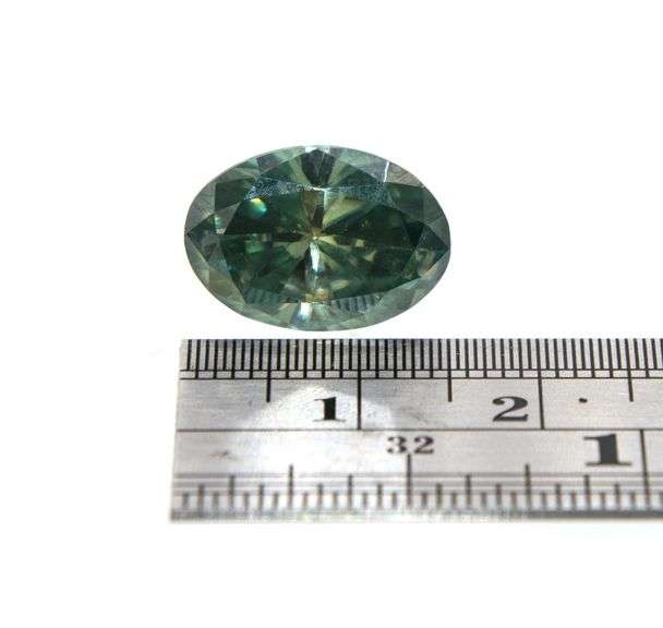 Huge Rare 6.34 Ct VVs1 Green Lab Simulated Diamond Solitaire