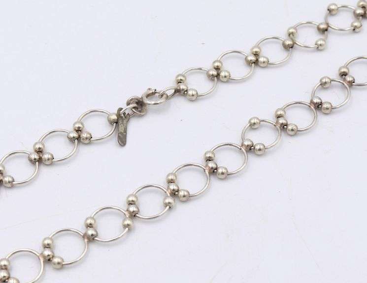 Group lot of 925 sterling silver bracelets and necklace