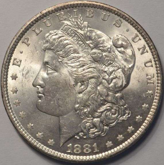 1881 Morgan Silver Dollar, Circulated.