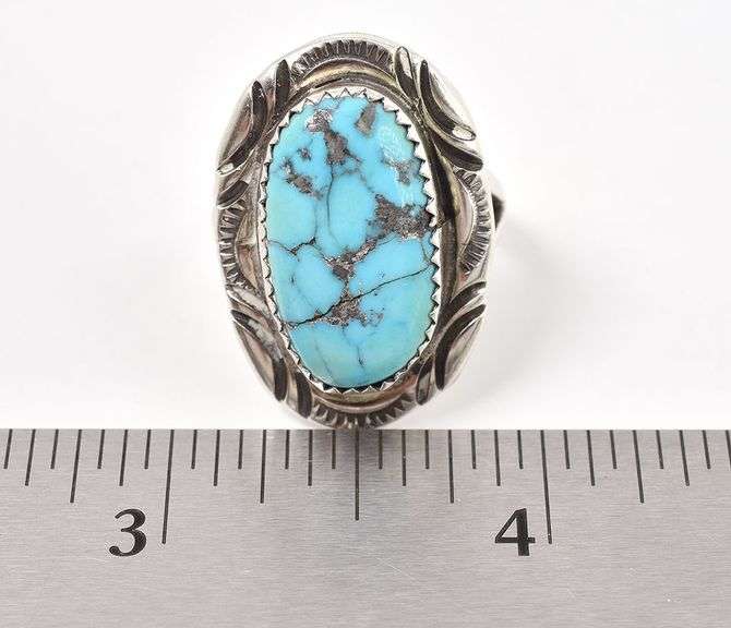 Sterling Silver Turquoise Gemstone Ring