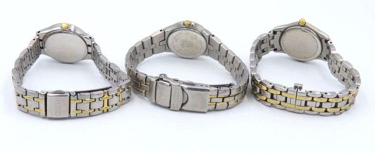 Lot of 3 ladies Citizen watches