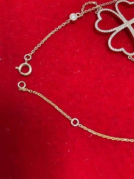 CERTIFIED BRAND NEW 14K GOLD AND DIAMOND BRACELET