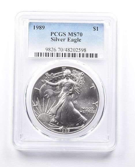 MS70 1989 American Silver Eagle PCGS