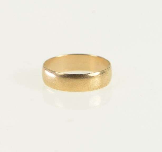14K Rose Gold 3.7mm Vintage Simple Rounded Band Ring