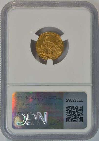 Nearly Gem BU 1925-D $2.50 Indian Gold Piece. NGC MS64