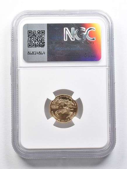 MS70 1996 $5 American Gold Eagle 1/10 Oz Gold NGC