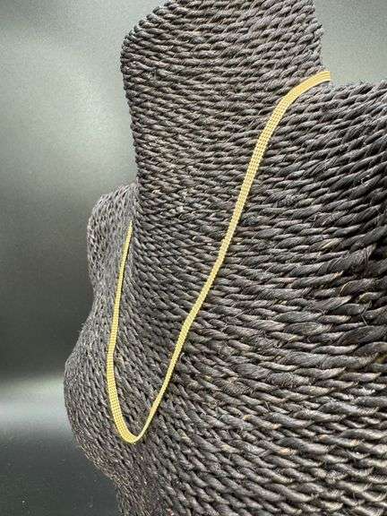 Gold Plated Sterling Silver Ball Bead Strand Chain 4mm 925 Italy Necklace 18"