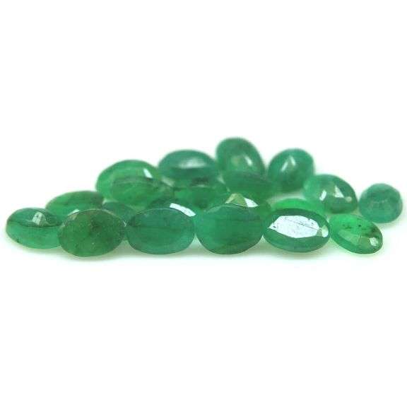 Heavy 6.84ct 20 piece Zambian Emerald set