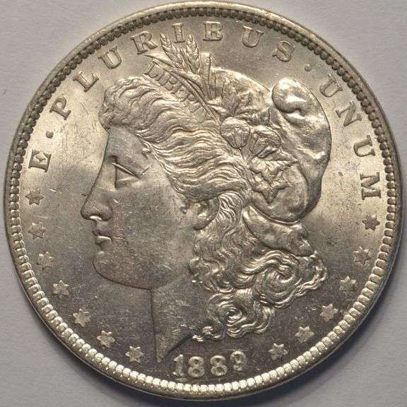 1889 Morgan Silver Dollar, Circulated.
