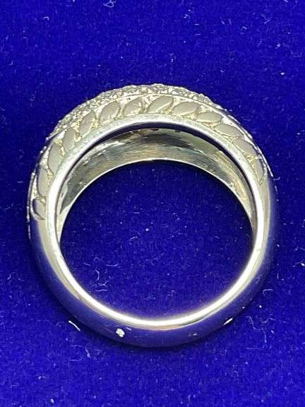 CERTIFIED PLATINUM DIAMOND DOME RING / BAND