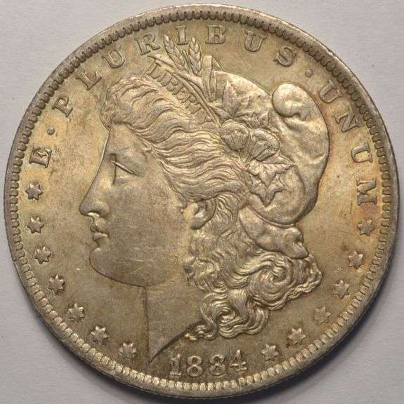 1884-O Morgan Silver Dollar, Circulated.