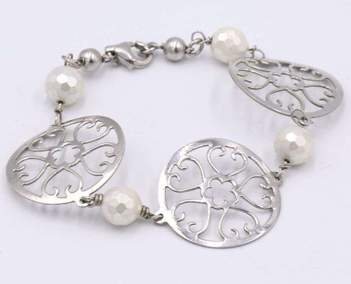 2 Vintage 925 sterling silver bracelets