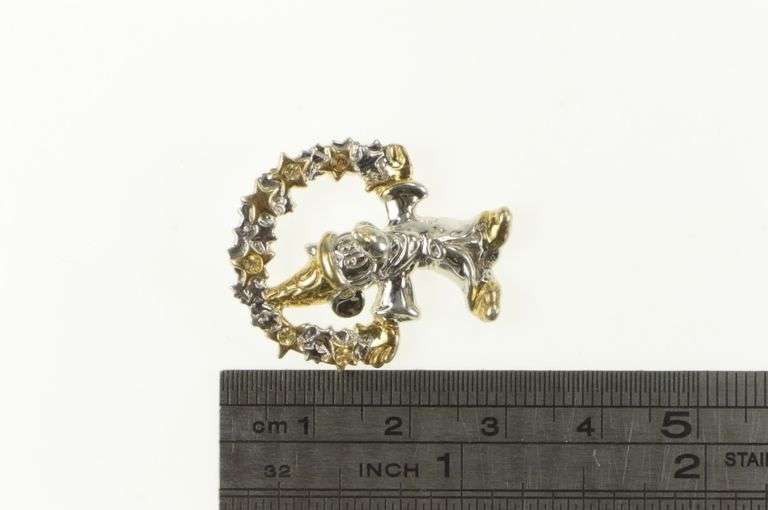 Sterling Silver Disney Mickey Mouse Sorcerer's Apprentice Pendant