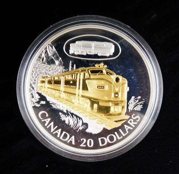 Sterling Canadian 20 Dollars Transportation Coin