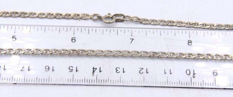 Group lot of vintage 925 sterling silver chains