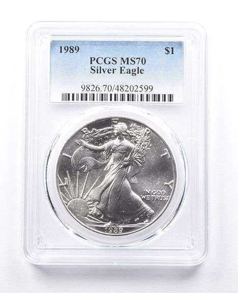MS70 1989 American Silver Eagle PCGS