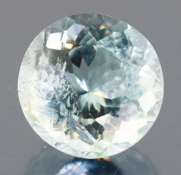 Platinum blue! Unheated! 1.52ct Aquamarine solitaire