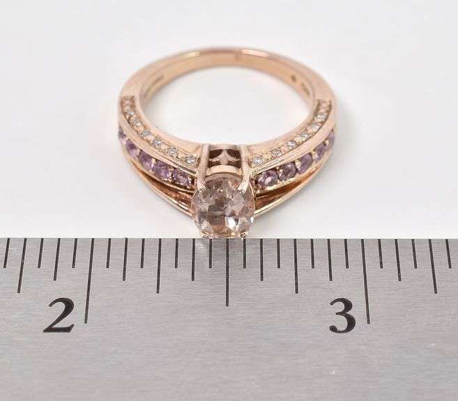 Charismatic Sterling Silver Pink Gemstone Ring