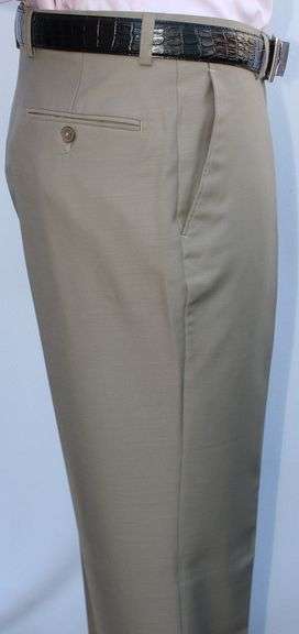 Fine Quality Italian Tailored Beige Pants