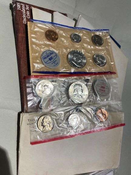 6 US Mint Sets 1962-1985