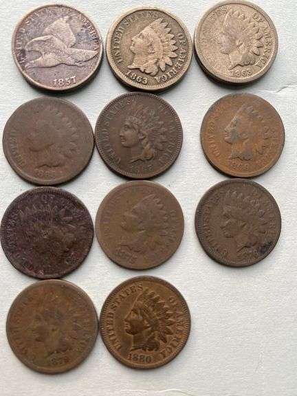 Partial Indian Head Cent Collection