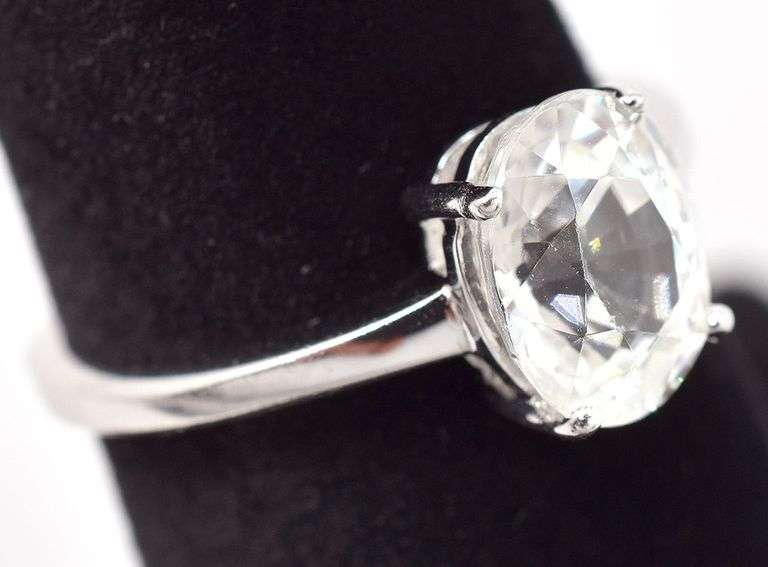 Dazzling Sterling Silver Topaz Gemstone Ring