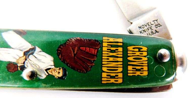 Grover Alexander Single Blade Baseball Pocket Knife