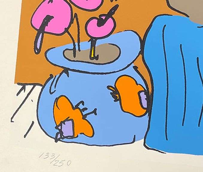 Hand Signed Peter Max Original Screeprint on Paper