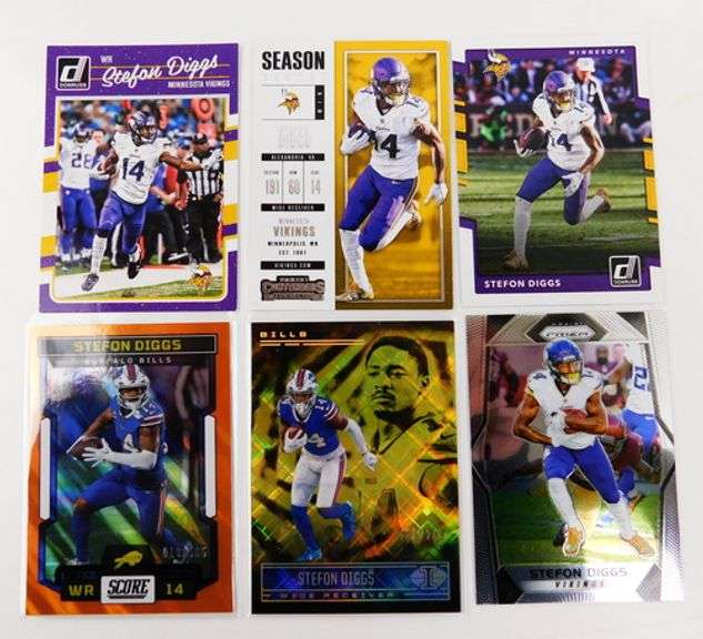 6 Stefon Diggs Football Cards