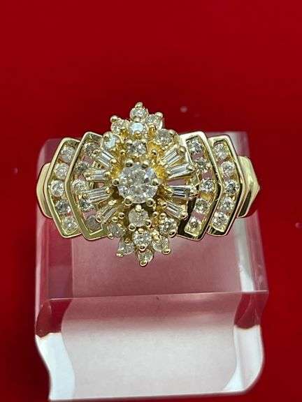 CERTIFIED 14K GOLD DIMOND RING