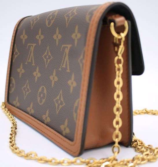 Louis Vuitton Dauphine chain wallet