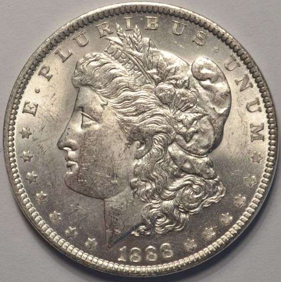 1888 Morgan Silver Dollar, Circulated.