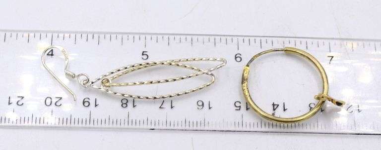 Group lot of vintage 925 sterling silver earrings